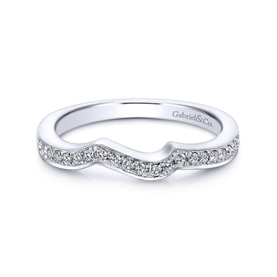 Diamond Contour Wedding Ring