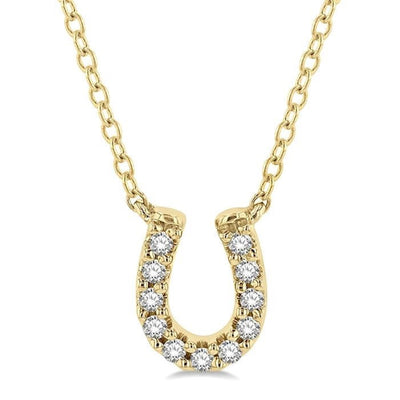 Petite Horseshoe Diamond Necklace