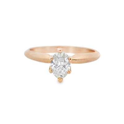 Oval Diamond Solitaire Engagement Ring