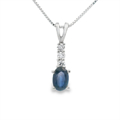 Sapphire & Diamond Pendant