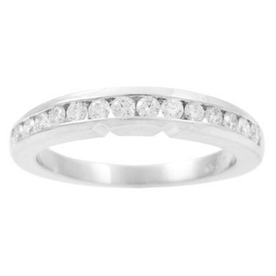 Diamond Straight Band Wedding Ring