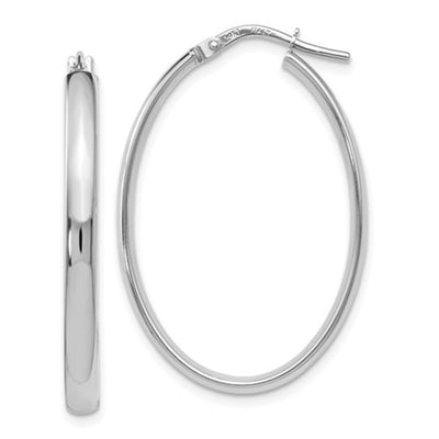 Classic Oval Hoop Earrings