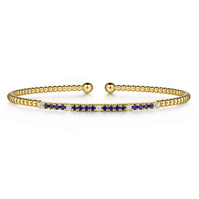 Bujukan Sapphire & Diamond Bangle Bracelet