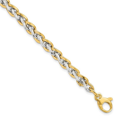Two-Tone Fancy Link Bracelet