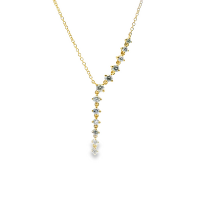 Diamond Vertical Drop Necklace