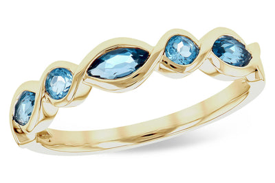 London & Sky Blue Topaz Fashion Ring
