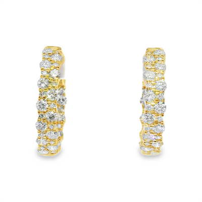 Inside-Out Diamond Hoop Earrings