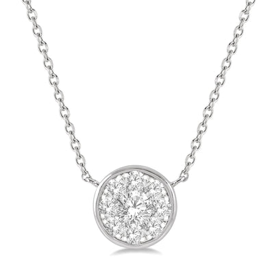 Lovebright Bezel Diamond Necklace