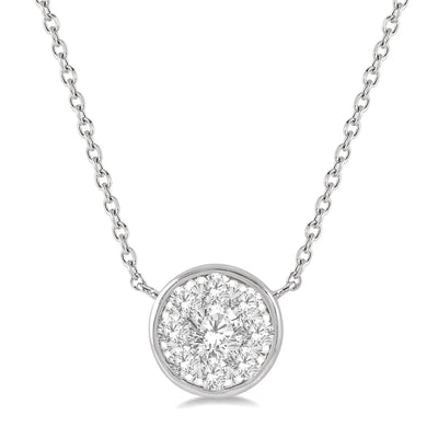 Lovebright Bezel Diamond Necklace