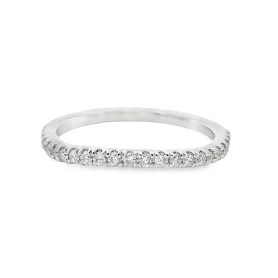 Diamond Contour Wedding Ring