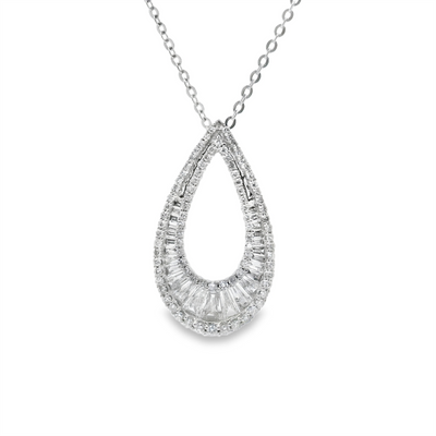 Teardrop Diamond Pendant