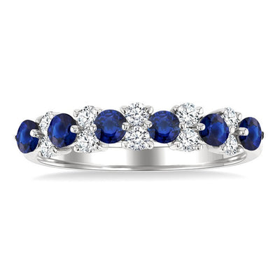 Sapphire & Diamond Fashion Ring
