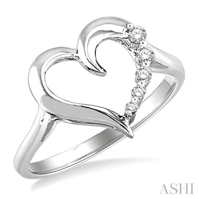 Heart Shape Journey Diamond Fashion Ring