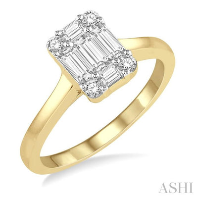 Fusion Diamond Engagement Ring