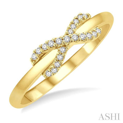 Infinity Cross Petite Diamond Fashion Ring