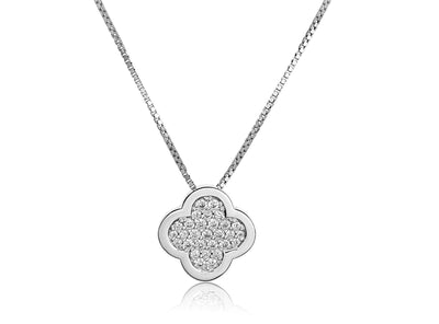 Sterling Silver White Sapphire Pendant