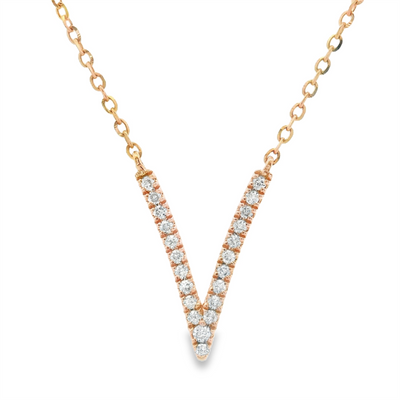 Chevron Diamond Necklace