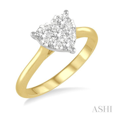 Heart Shape Lovebright Essential Diamond Engagement Ring
