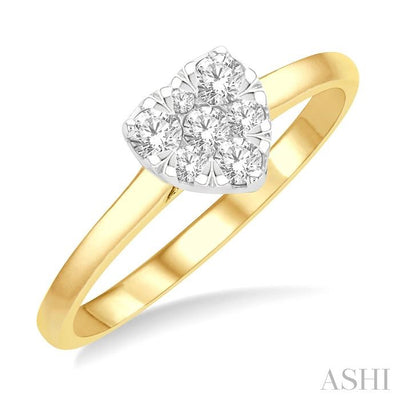 Heart Shape Lovebright Essential Diamond Engagement Ring