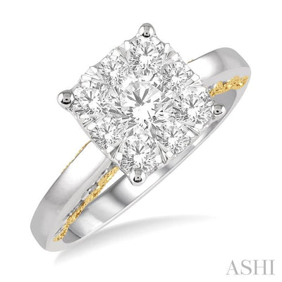 Cushion Shape Lovebright Essential Diamond Engagement Ring