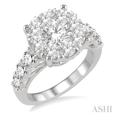 Round Shape Lovebright Essential Diamond Engagement Ring