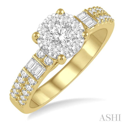 Round Shape Lovebright Diamond Engagement