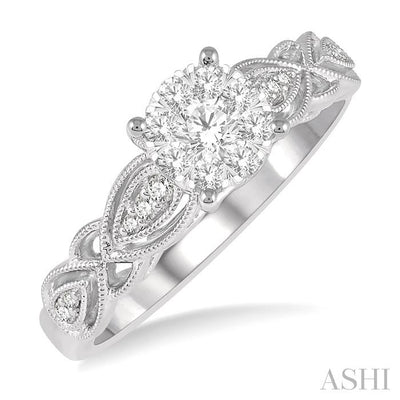 Round Shape Lovebright Diamond Ring