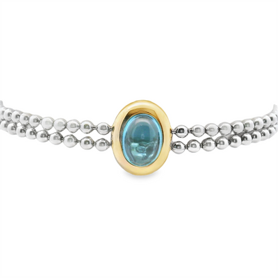 Sterling Silver Blue Topaz Bracelet