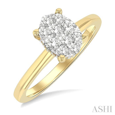 Oval Shape Lovebright Diamond Ring