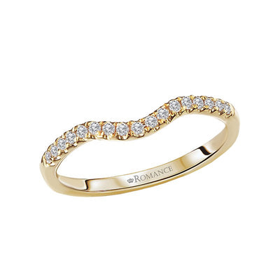 Diamond Contour Wedding Ring