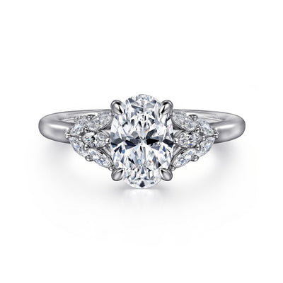 Oval Diamond Engagement Ring
