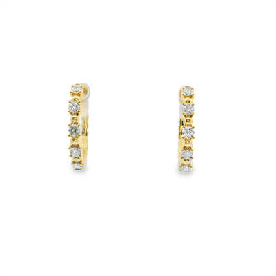 Diamond Huggie Hoop earrings