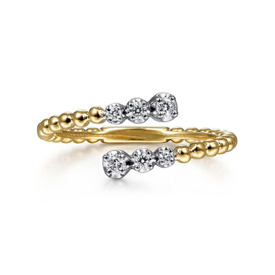 Bujukan Diamond Bypass Fashion Ring