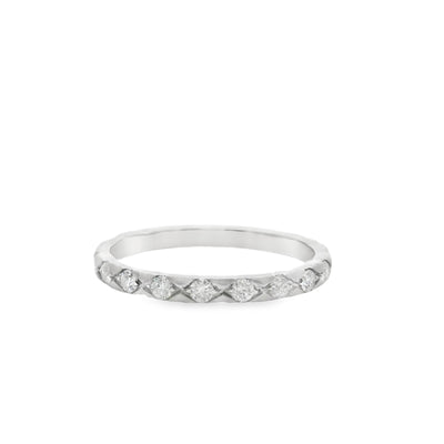 Diamond Straight Band Wedding Ring