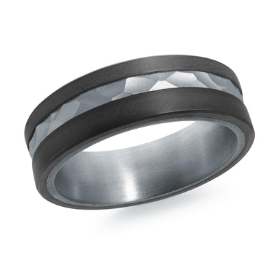 Men's Tantalum & Carbon Fiber Wedding Ring