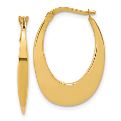 Oval Hoop Earrings