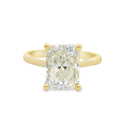 Radiant Diamond Solitaire Engagement Ring
