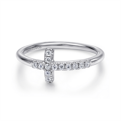 Diamond Cross Fashion Ring