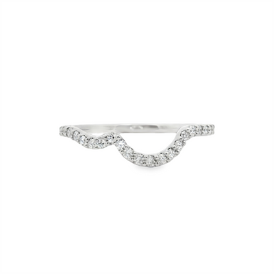 Diamond Contour Wedding Ring