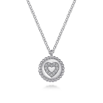 Bujukan Sterling Silver Heart Medallion Pendant