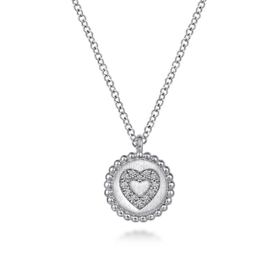 Bujukan Sterling Silver Heart Medallion Pendant