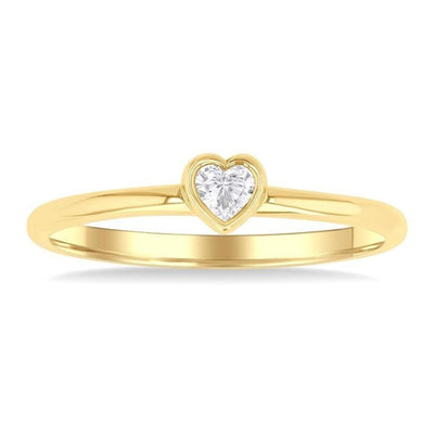 Petite Bezel Solitaire Ring