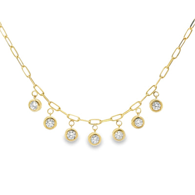 Diamond Paperclip Necklace