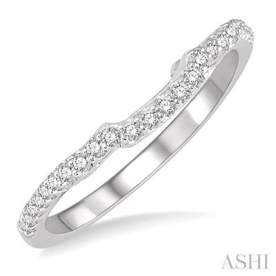 Curved Diamond Wedding Band