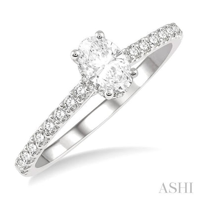 Oval Shape Diamond Engagement Ring