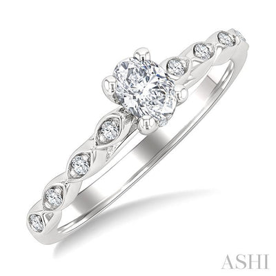 Oval Shape Diamond Engagement Ring