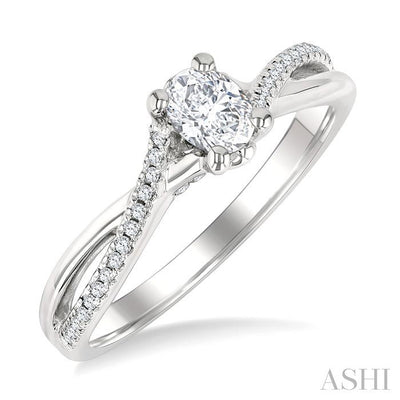 Oval Shape Diamond Engagement Ring