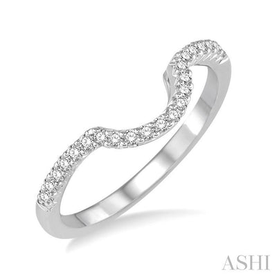 Curved Diamond Wedding Band