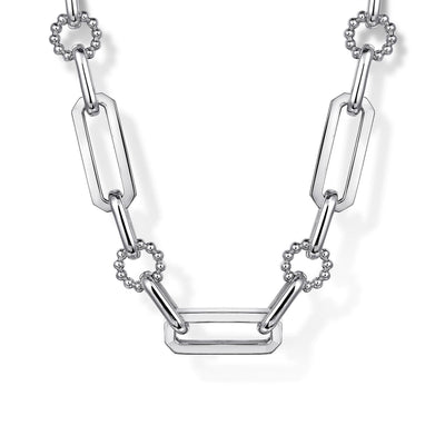 17" Bujukan Sterling Silver Paperclip Chain