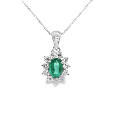 Emerald & Diamond Pendant